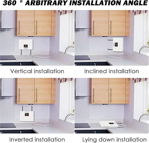Miniatura 5 de Calentador de agua eléctrico sin tanque, 3000 W, 110 V, temperatura constante, calentador de agua caliente instantáneo con control remoto, pantalla