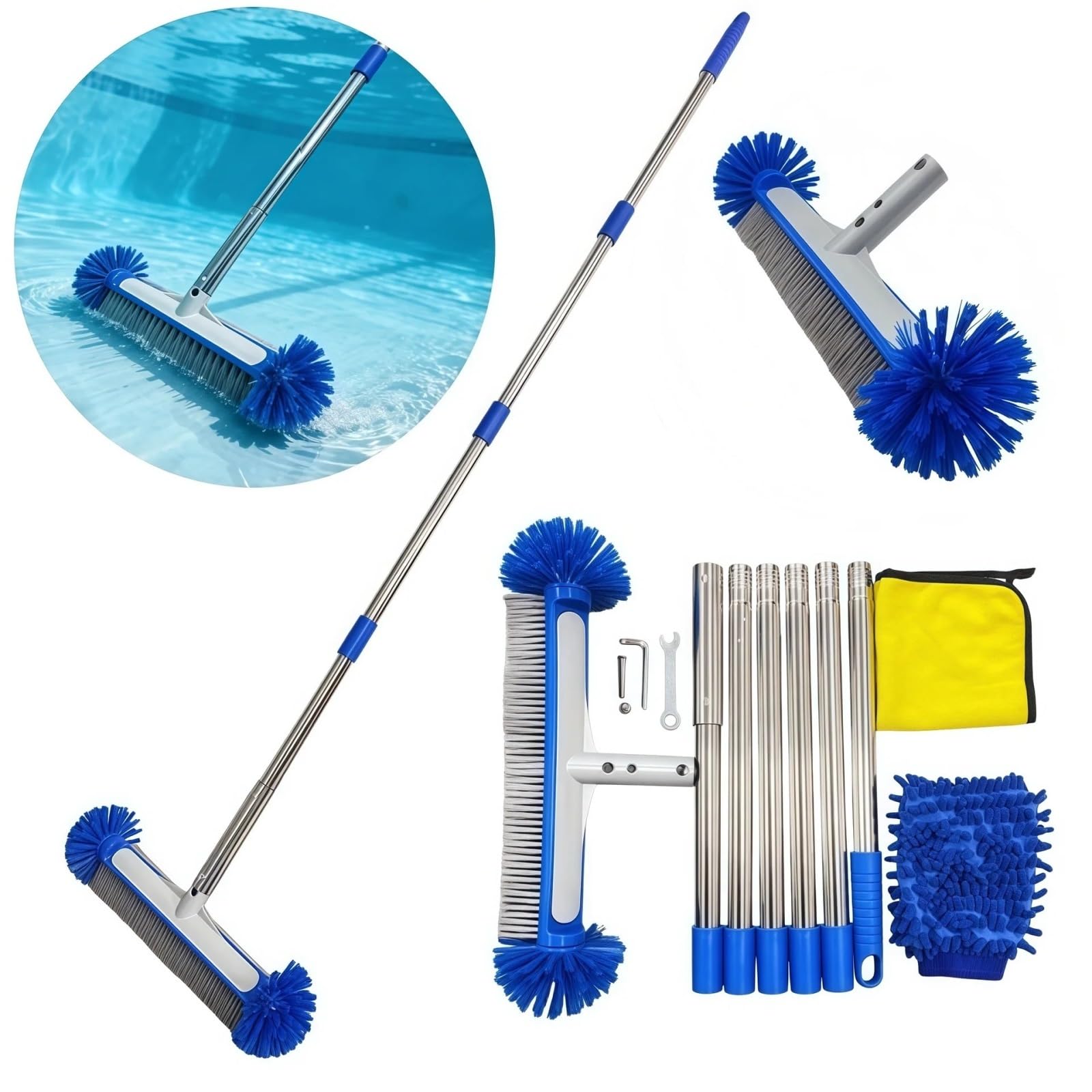 Cepillo De Piscina Juego de cepillos for Piscina 17 Pulgadas