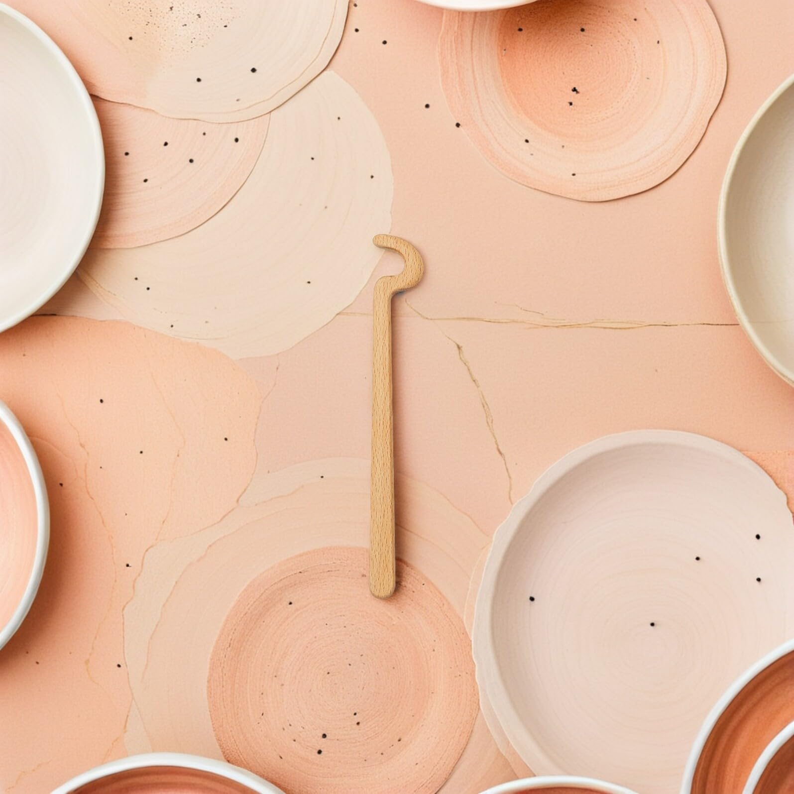 Utensili per Modellazione Ceramica in Legno 2 Pezzi Set Piccoli e Grandi Strumenti per Scolpire Argilla Bordi Rifinitura Artigianato Ceramico e Scultura Manuale
