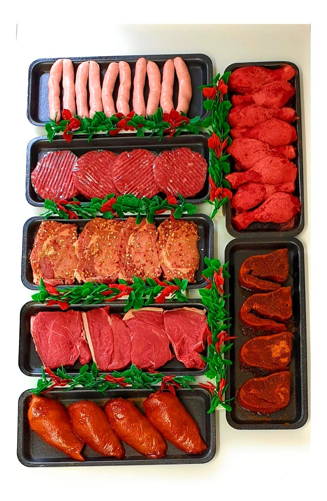 Buy Extra Value Bargain Family BBQ Meat Hamper Pack 4 Beef Burgers,4