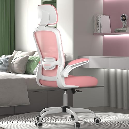 Mimoglad Silla de oficina, silla de escritorio ergonómica de respaldo alto con soporte lumbar ajustable y reposacabezas, silla giratoria con disponible en Yaxa Guatemala