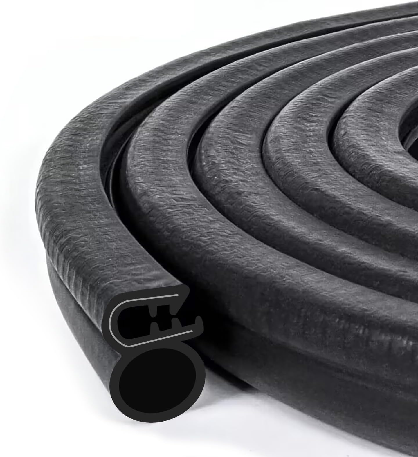 Trim Seal with Side Bulb PVC Plastic Trim with EPDM