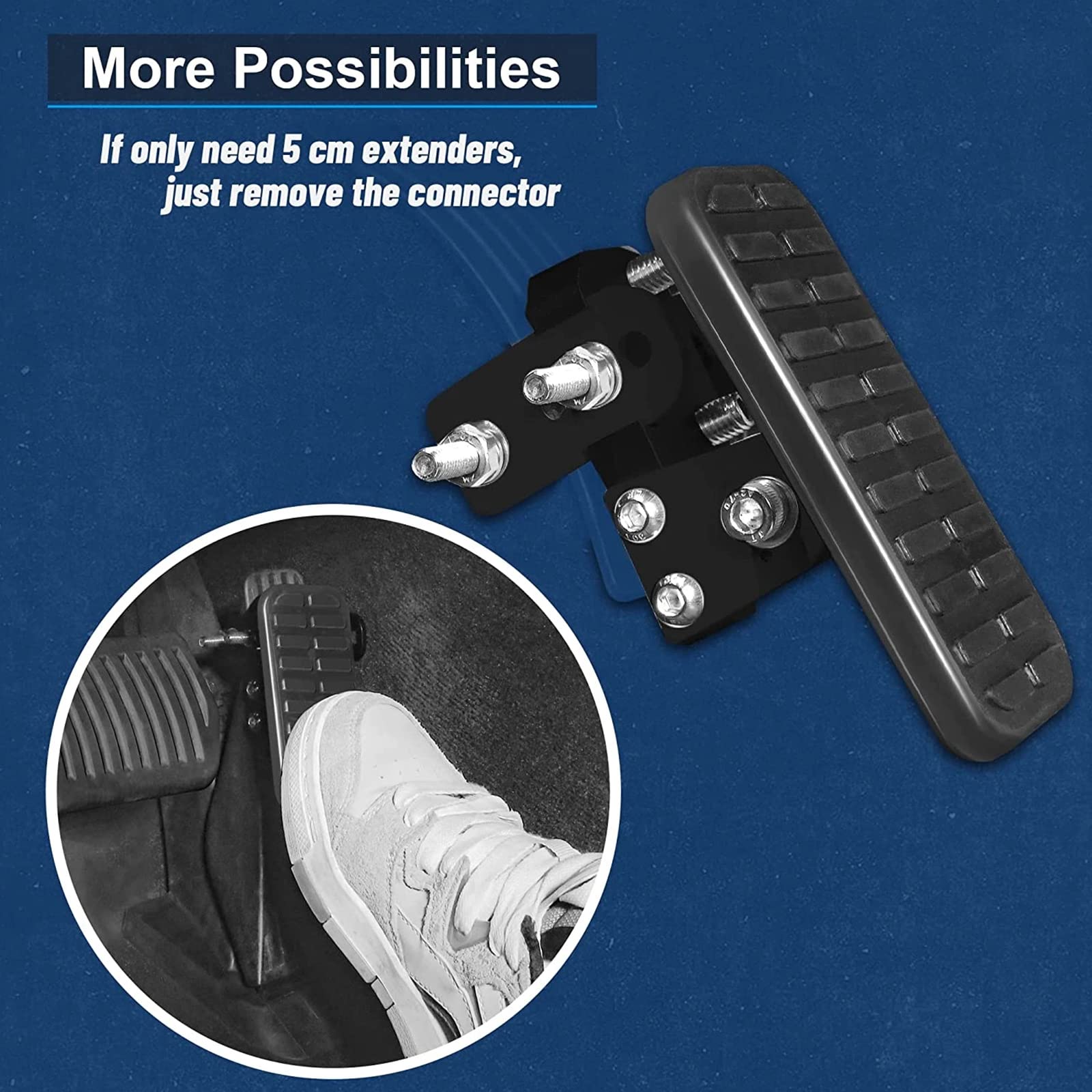 Amazon | ユニバーサル ガスおよびブレーキペダルエクステンダー ショートドライバー用 長さと角度調整可能 ブレーキとアクセルペダルエクステンダー  車 ゴーカート ライドオントイ用 | ペダル | 車＆バイク ペダルエクステンダー - 調整可能角度自動車アクセサリー - 背の低い方用ブレーキペダルエクステンダー,トラック スクーター 乗用玩