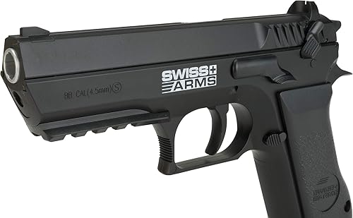 Miniatura 6 de Evike Pistolas de aire - Swiss Arms 941 Jericho CO2 Powered .177 pistola de aire comprimido (color: negro)