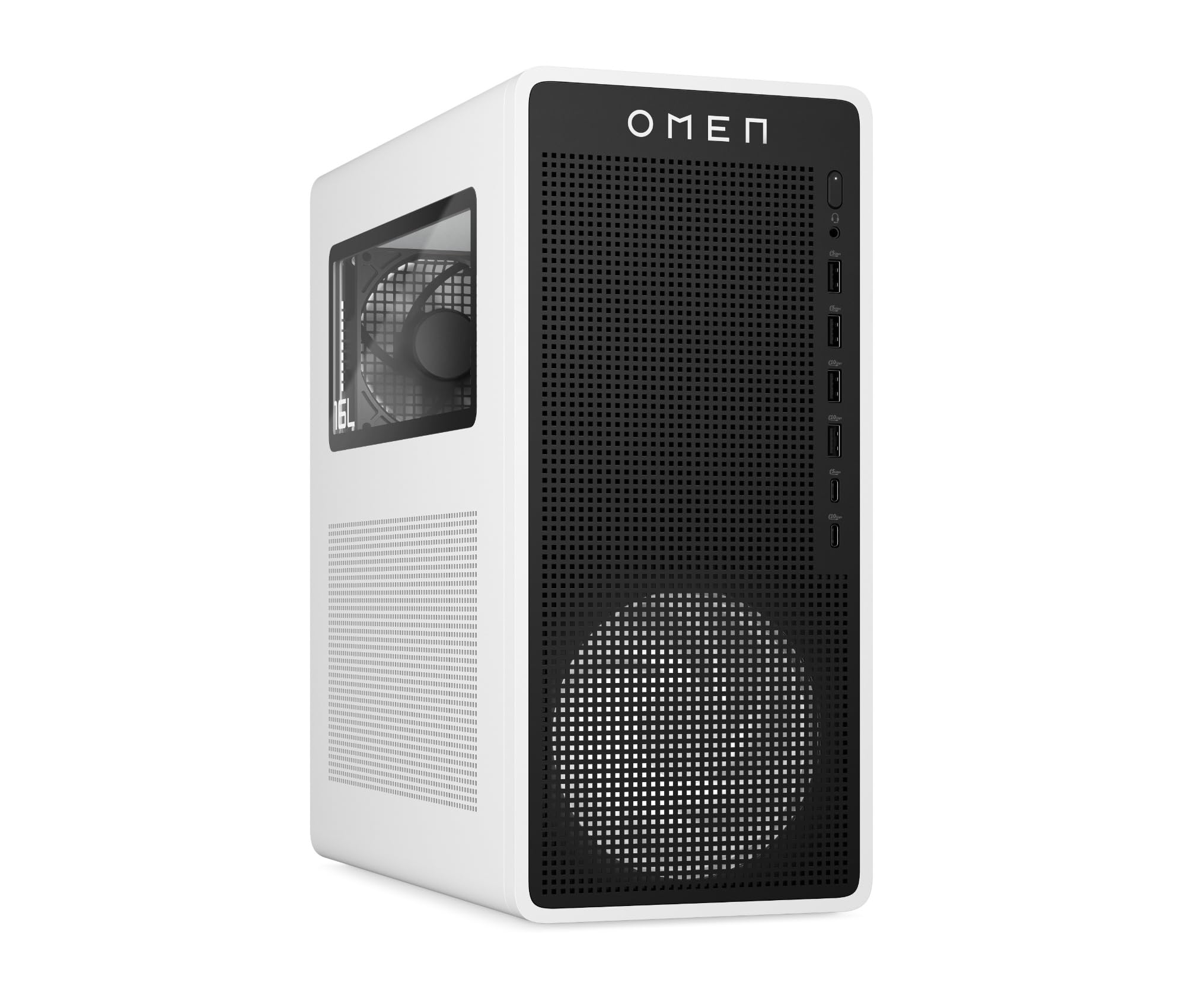 HP OMEN 16L TG03-0005sl, Desktop Gaming, Intel Core Ultra 7 265F, Intel Evo Edition, 32GB RAM, 1TB SSD, NVIDIA RTX 5060 8GB, Alluminio, 3 Mesi di PC Game Pass Inclusi, Windows 11, Bianco