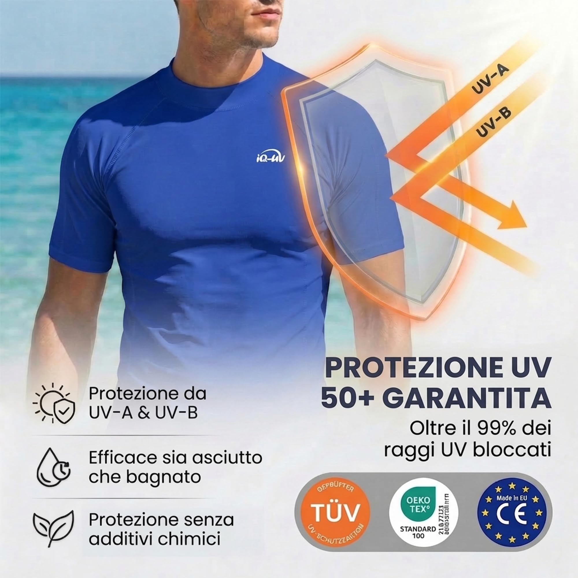 iQ-UV Loose Fit Camicia Uomo