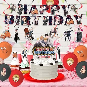 Amazon | TEICTS チェンソー 誕生日 飾り付け アニメ バルーン