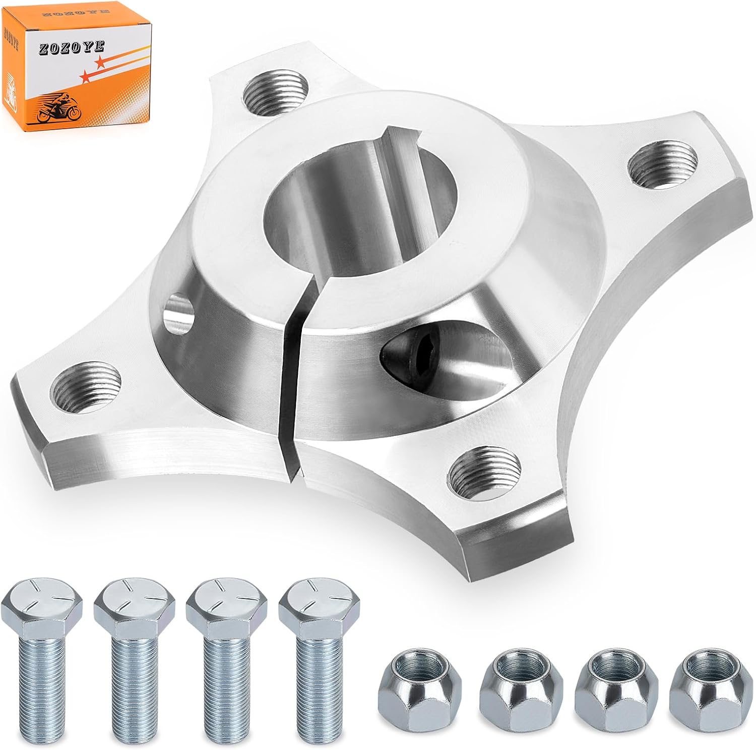 1-1/4" Bore Rear Live Axle Aluminum Wheel Hub for Go Kart Off Road Cart Wagon Buggy