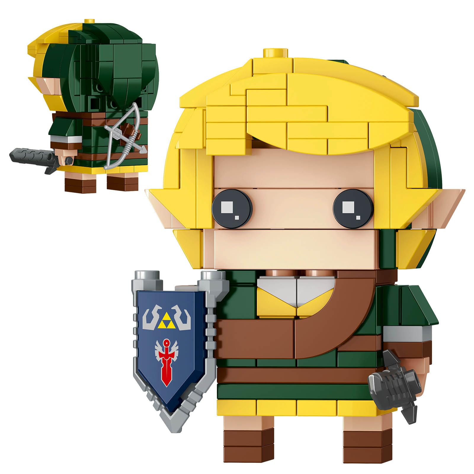 Amazon.com: TOY PLAYER BOTW Link Figure Building Set, Link Action