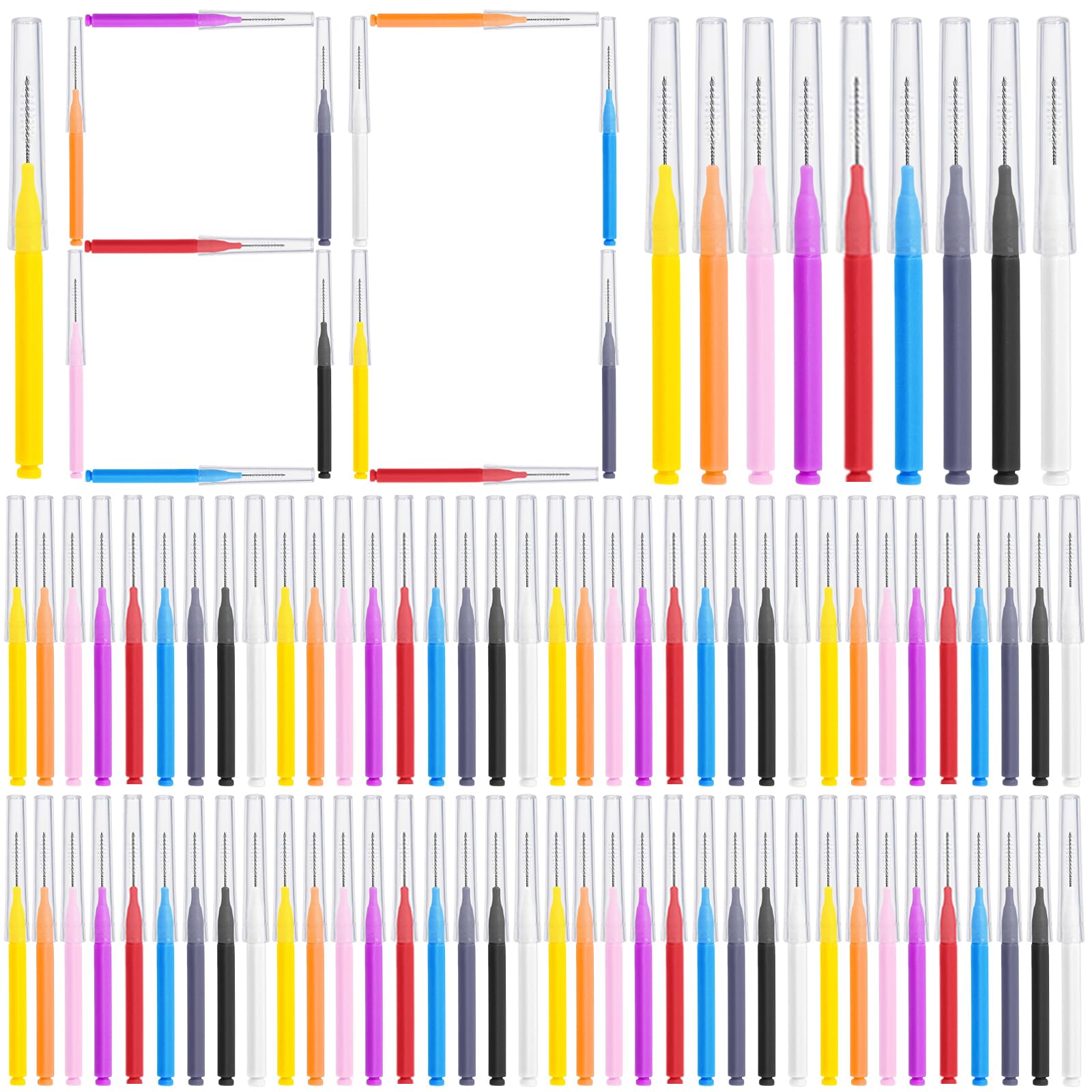 180 Pcs Interdental Brushes, Braces Brush with Individual Packaging