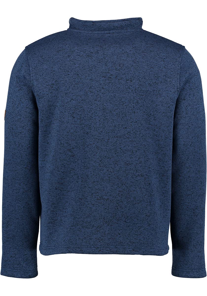 OS Trachten Orbis Herren Fleecepullover Strickfleece Freizeitpullover Troyer hochgeschlossen Wukom