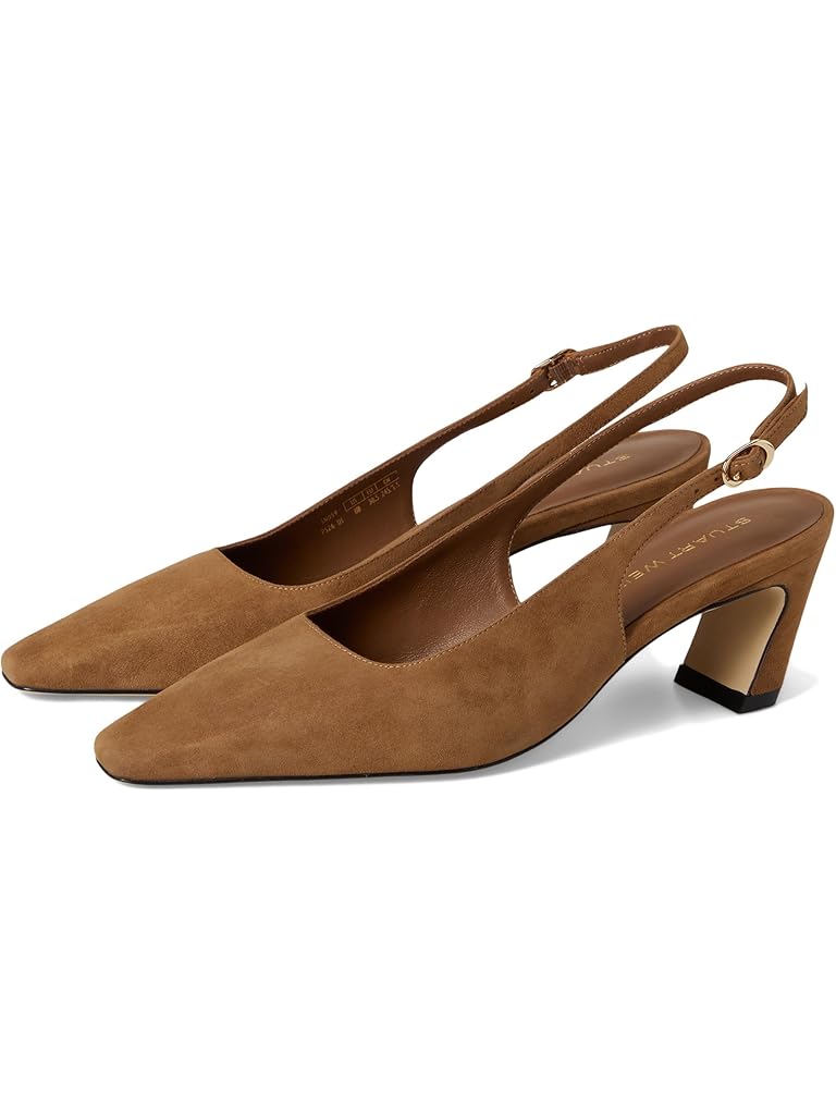Gold Stuart Weitzman Stassi Slingback 50