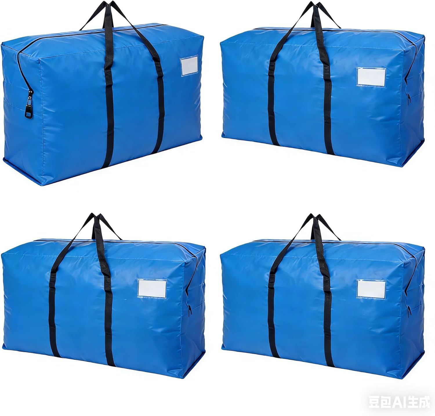 Heavy Duty Moving Bags with Backpack Straps & Handles, Large Storage Bags with Zipper for Clothes, College Moving Supplies and Dorm Essentials