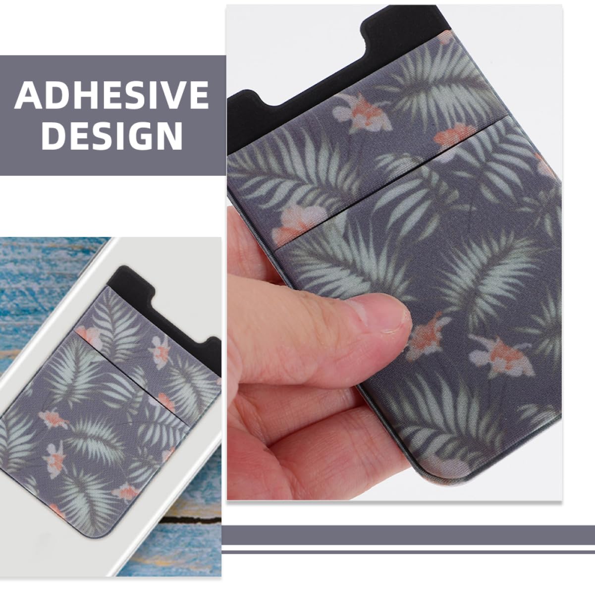 Uonlytech 10pezzi Porta Carte Adesivo Per Telefono Sottile e Pratico Wallet Per Smartphone Tasca Retro Per Carte Di Credito e Id Design Elegante e Funzionale Adatto Per Tutti Modelli Di
