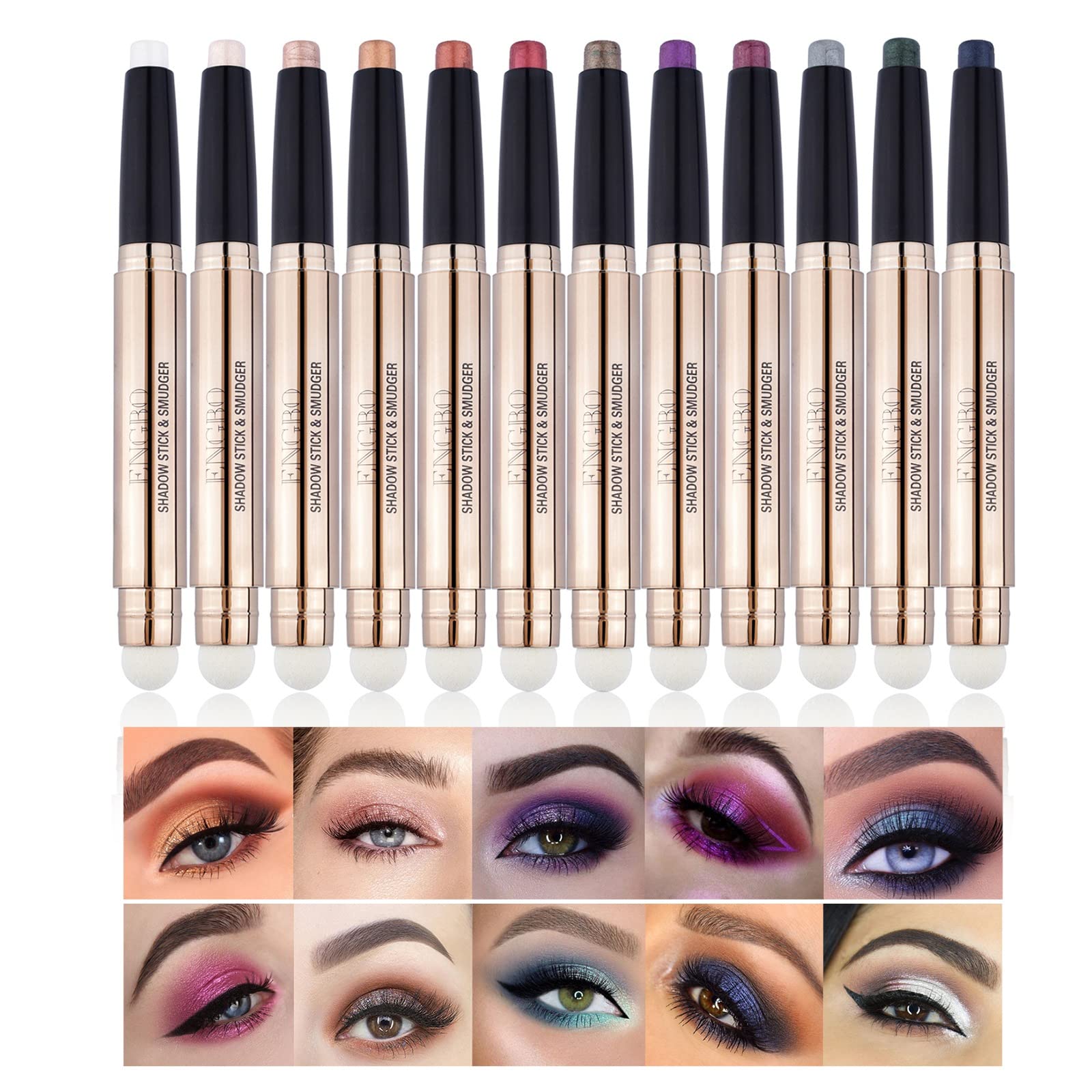 Max Factor MAXeye Shadow, Connoisseur 140, 0.12-Ounce Packages (Pack of 2)