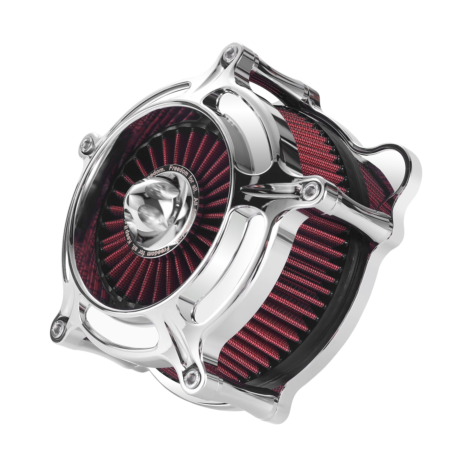 HEYOMOTOR Air Filter Cleaner for Harley Davidson Softail Touring Street Road King Glide Trike for Harley Davidson Air Intake Filters for Softail Dyna 93-15, Touring 01-07 Red