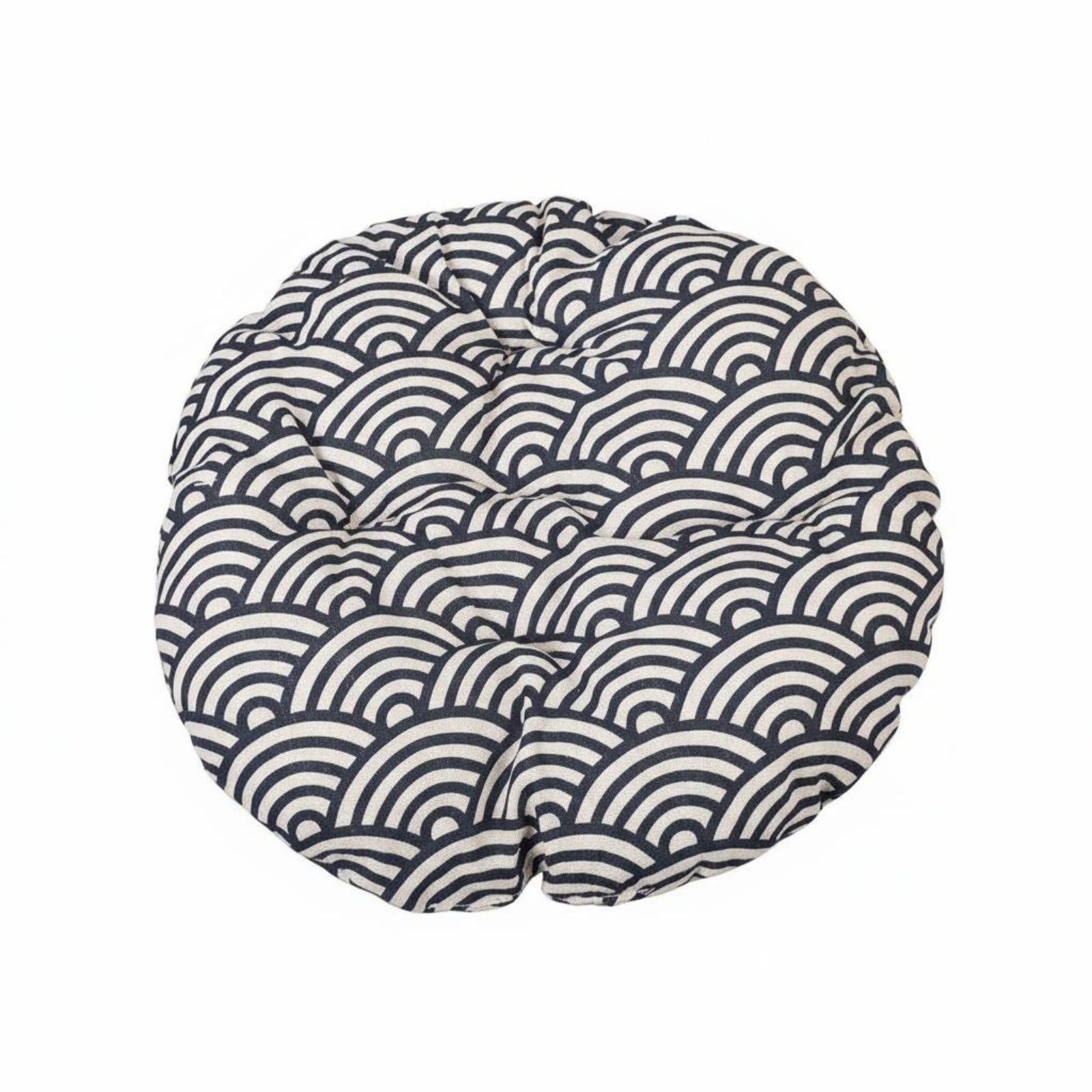 MagiDeal Cat Bed Reversible Sleeping Pad Cushioned Pet Mat Comfortable Round Pad Breathable Accessory with Soft Filling Suitable for Cats Kittens Home Living, Blue, 40CM