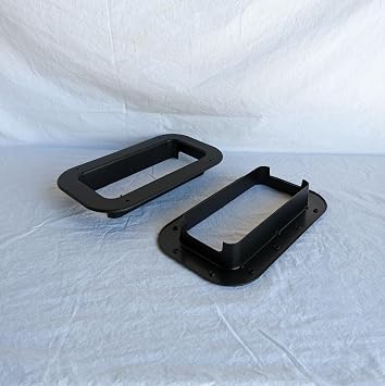 Kay Trailer Roof Vent 1 Pair Low Profile Popup Plastic Trim Ring only 1.75 Deep