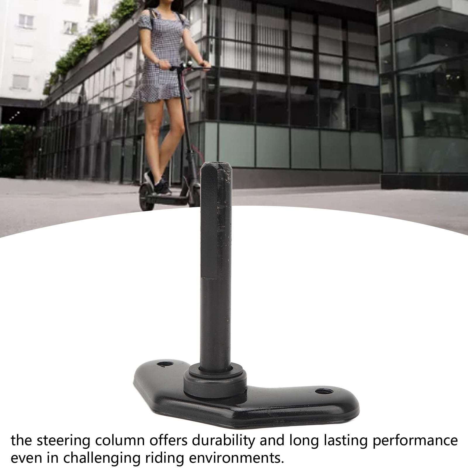 Colonne De Direction Avec Double Amortisseur Avant Pour Scooter électrique – Acier Inoxydable, Environ 974 G, Absorbe Les Chocs, Améliore Confort Et Stabilité, Pour Smartgyro Et Skateboard