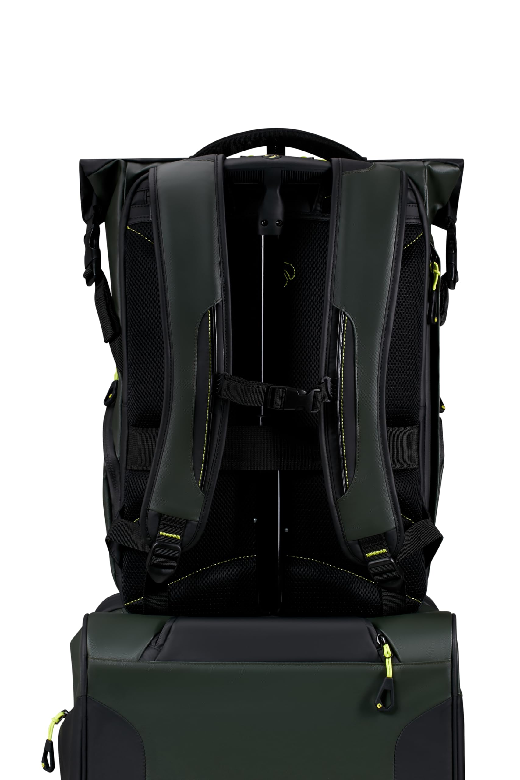 Samsonite Paradiver Light - Sac à Dos Ordinateur Extensible Rolltop 17,3 pouces, 49 cm, 25/35 L, Vert (Jungle Green)