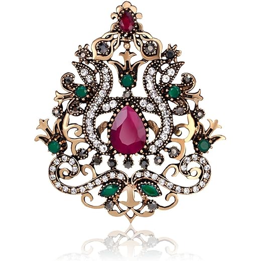 Crystal Rhinestone Brooch Pin