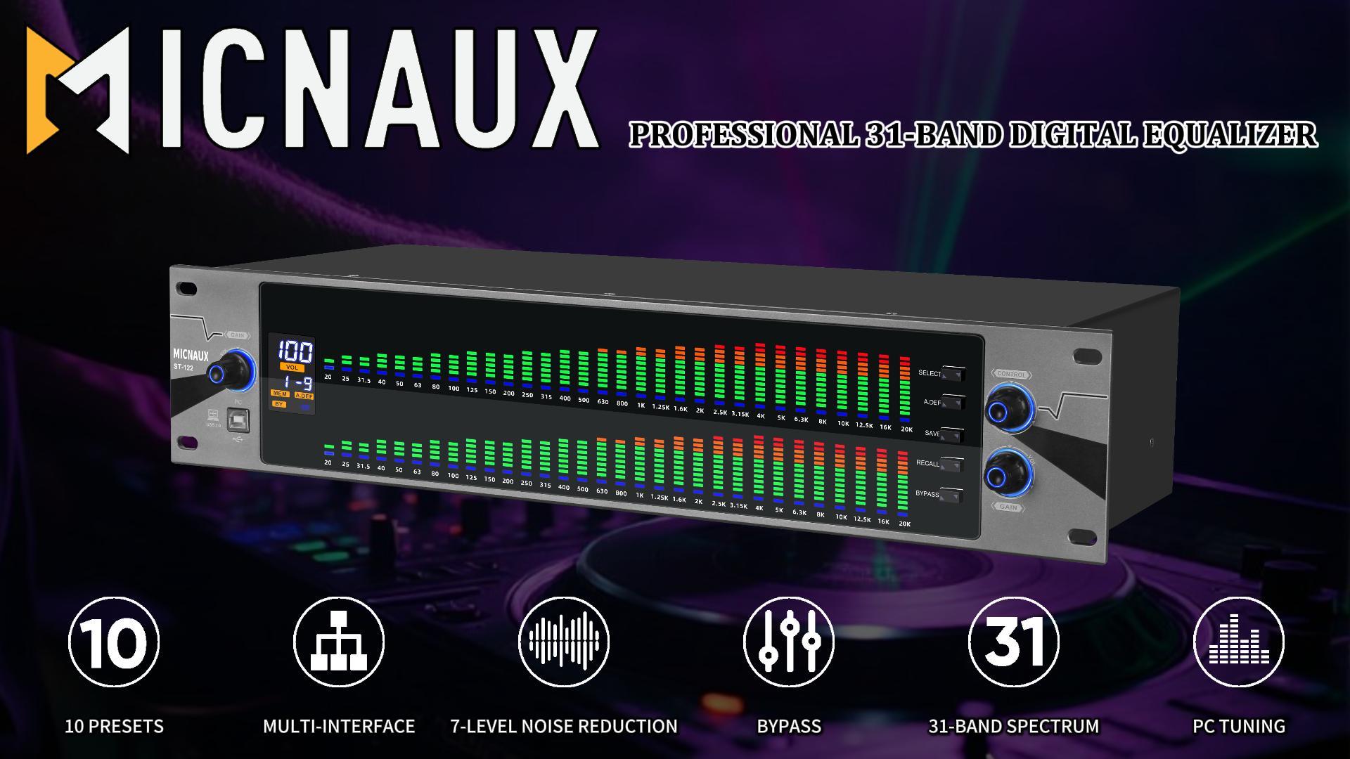 Amazon.com: MICNAUX 31-Band Digital Equalizer for Home Stereo