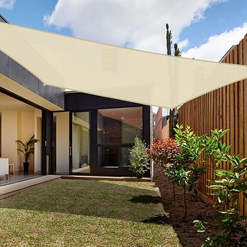 Miniatura 7 de Coarbor Toldo rectangular resistente para exteriores, 22 x 22 pies, color beige