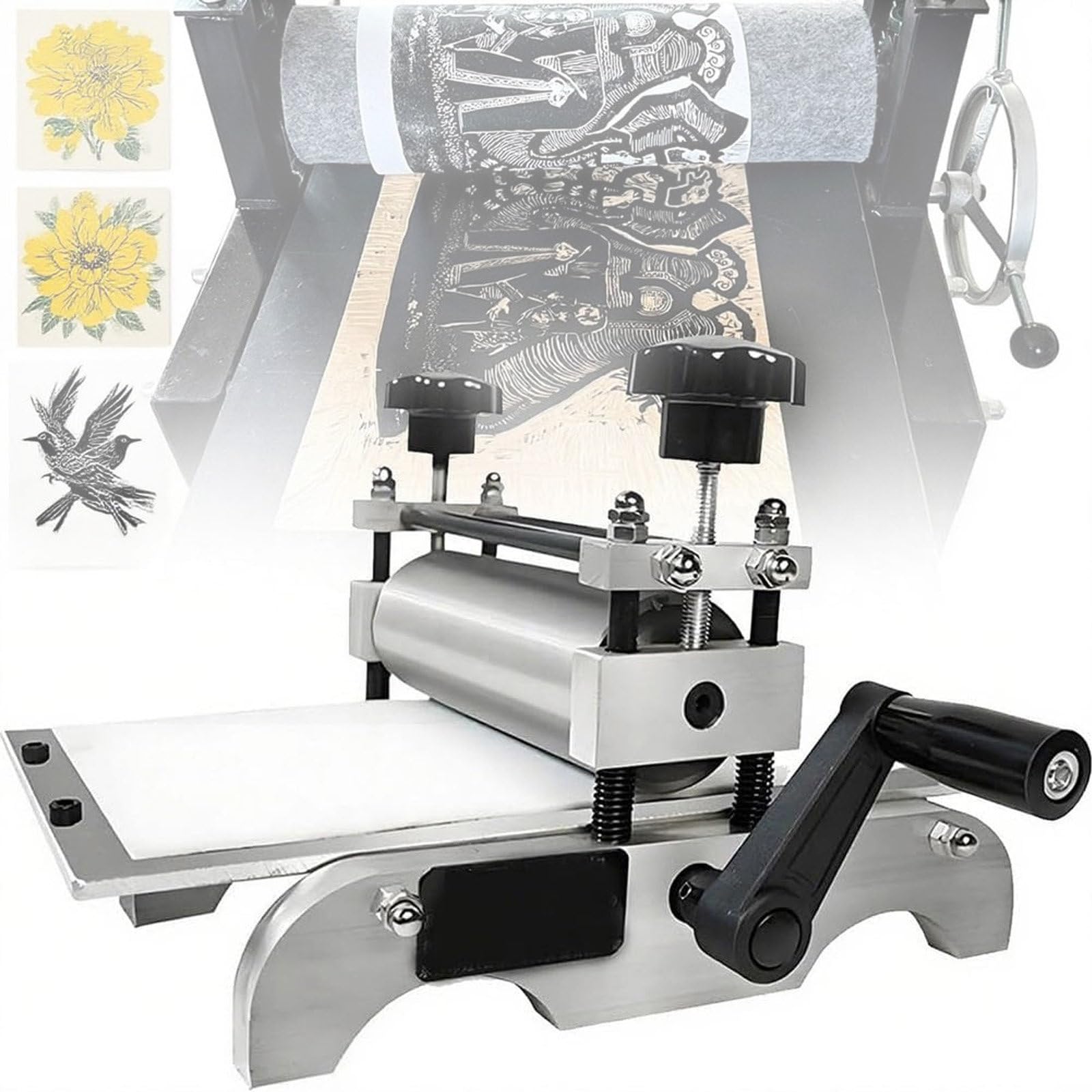 Presse de gravure manuelle compacte : solution gain de place pour lino