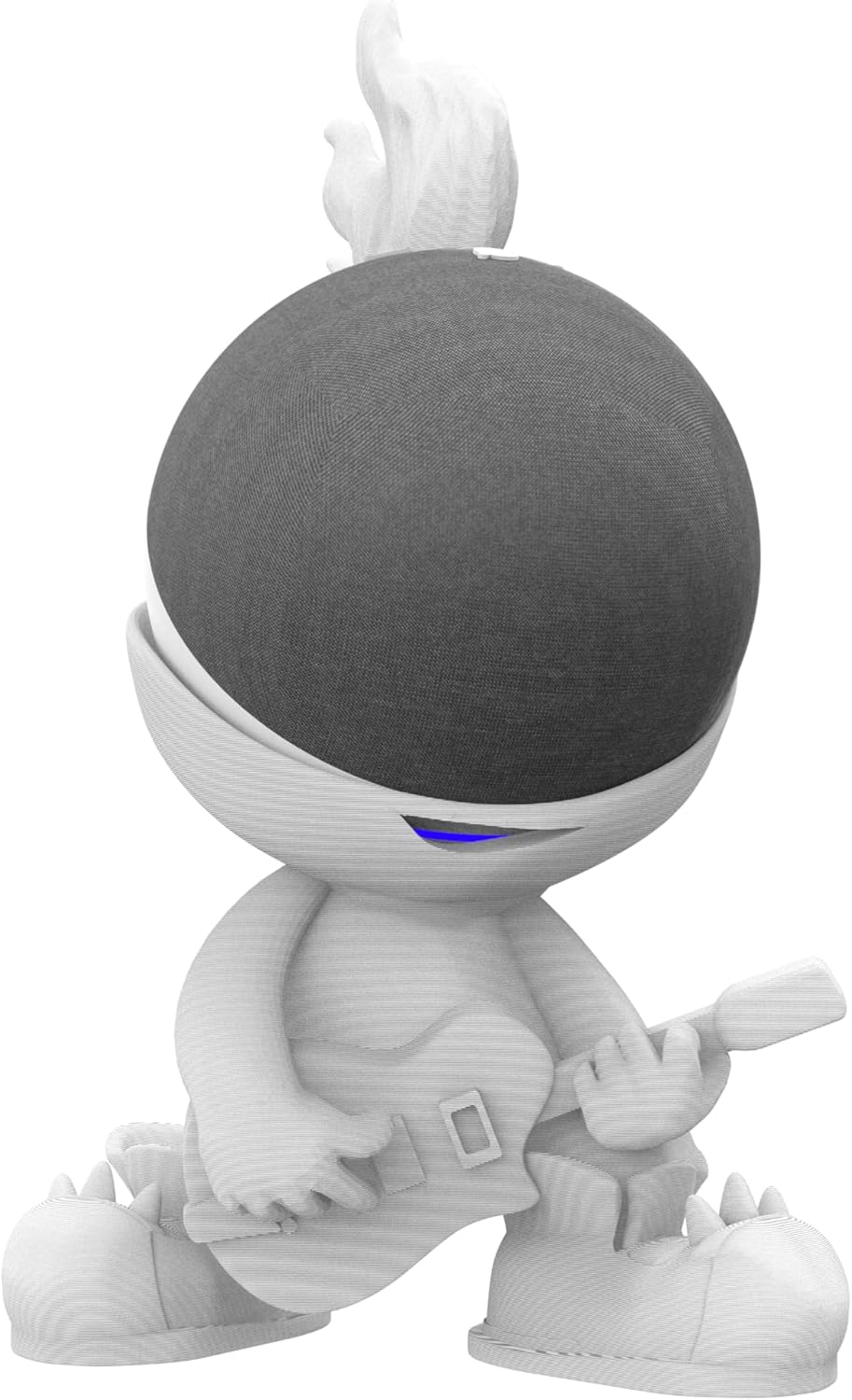 Splin Table Stand Holder Compatible with Amazon Alexa Smart Speaker Echo Dot (4th and 5th gen.) and Apple HomePod Mini, Star Boy White