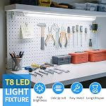 CNSUNWAY LED Magasiner la lumière 2FT, 22W 3300LM 5000K, T8 LED Lumière, plafond et utilité du tube LED Lumières, lumières de magasin communicables, ETL Inscrit (2 Boîte)