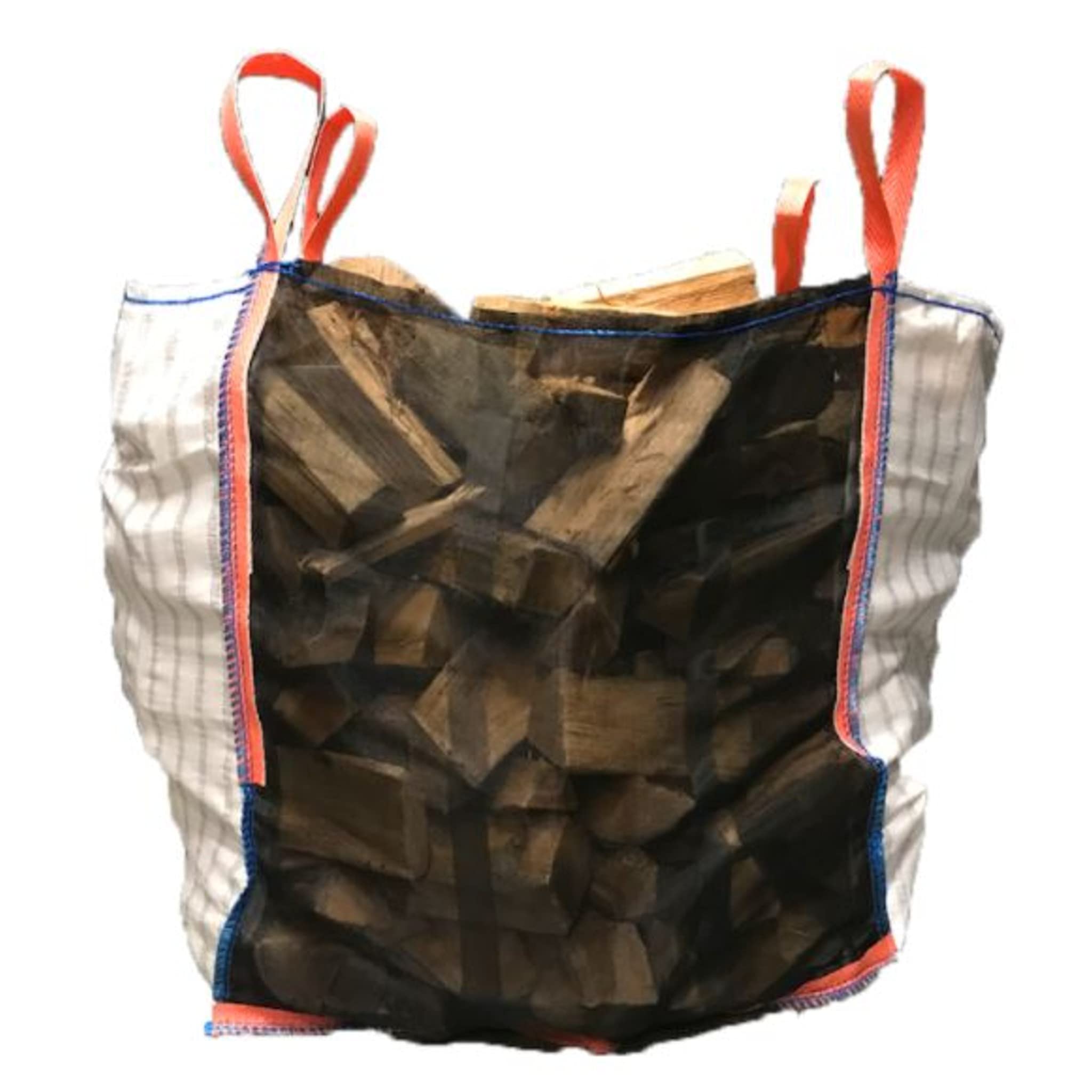 Bricoloco Sacco Rafia Grande Ventilato per Legno 90x90x90 cm Big Bag Multiuso Carico 1 Tm Densità 160 gsm Borsa Grande con Zanzariera per Legna BigBag 4 Maniglie Rinforzate 730 Litri (1)