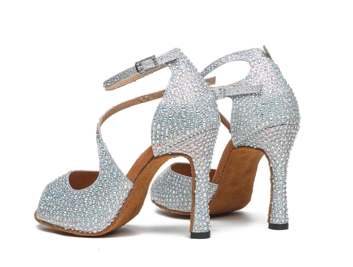 Sandali da Sposa da Donna con Glitter con Strass Latini