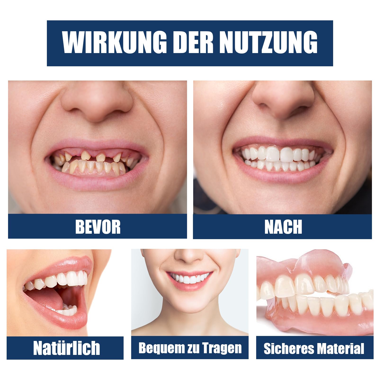 Silicone Reline zestaw do usuwania zębów, protezy silikonowe, zestaw do naprawy zębów, protezy do nakładania, protezy kosmetyczne do szybkiego upiększenia jamy ustnej