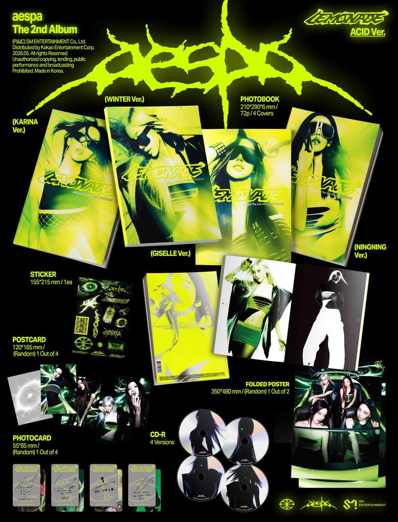 Amazon.co.jp: Aespa - Vol.2 Lemonade Acid version CD (4 versions