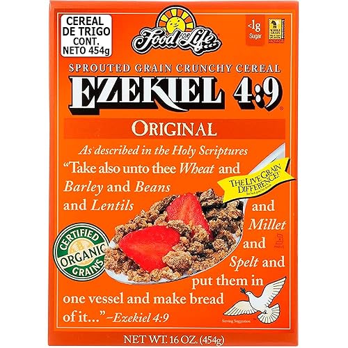 Miniatura 1 de Cereal de granos germinados sabor original Ezekiel 49 de Food For Life 16 onzas