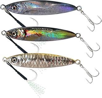GULULUT Fishing Jigs for Saltwater and Freshwater, Sinking Jigging bait and Long Casting Jigs Fishing Lures, Lifelike and Shining Metal Lures to Improve Fishing Efficiency, Gift for Men