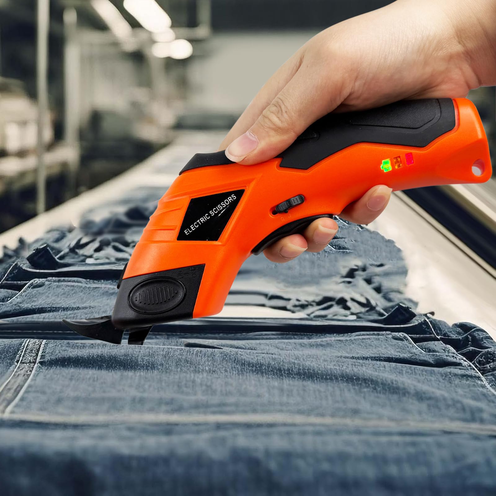 Cordless Electric Scissors, Rechargeable Portable Cardboard Cutter with Safety Closure - Image 4