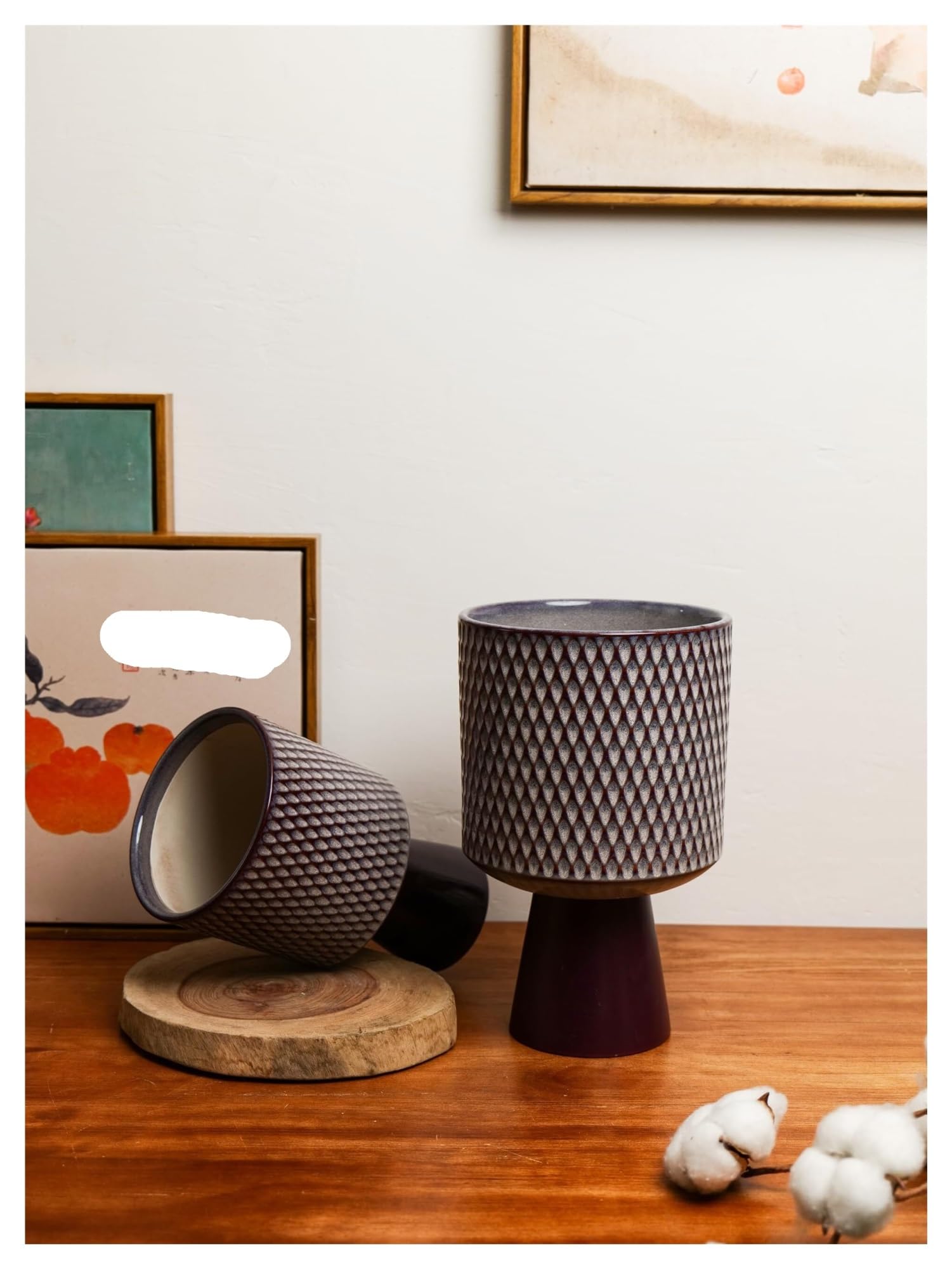 Doniczki na rośliny Ceramiczna doniczka na rośliny Nowoczesna skrzynka na kwiaty ze stojakiem teksturowany emaliowany kwiat prezenty dla miłośników roślin