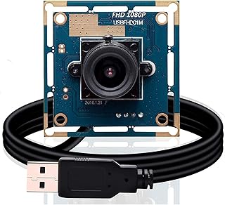 Svpro 2 Megapixel HD USB Camera Board 1/2.7'' CMOS OV2710 USB Web Camera Module 1920x1080 with 3.6mm Lens Embedded Camera for Security Surveillance Systems
