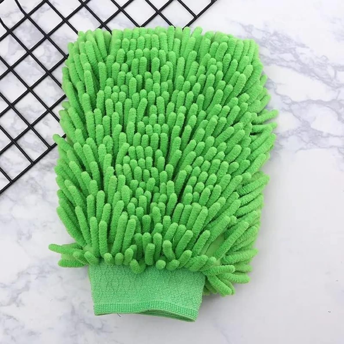 Magic Providers Microfiber Single Side Chenille Mitt Glove – Pack of 2 | Multi-Purpose Super Absorbent | Lint-Scratch Free Cleaning Dusting Home | Kitchen | Window | Car Wash | Office – Multicolor 3