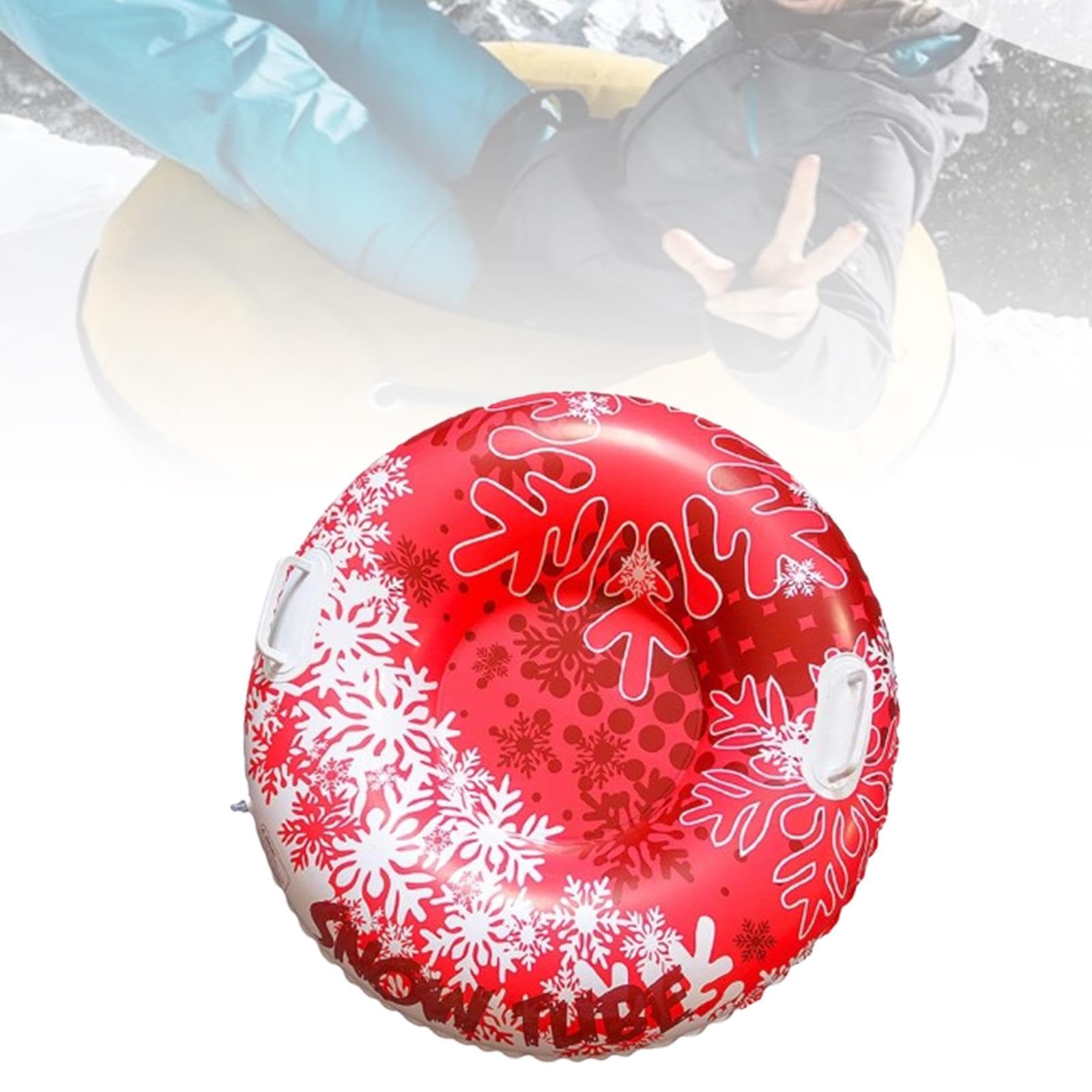 Tubo Gonfiabile da Neve per Slittino Maniglie Resistenti Seduta Profonda PVC Antifreddo Leggero Adatto per Giochi sulla Neve Regalo Compleanno