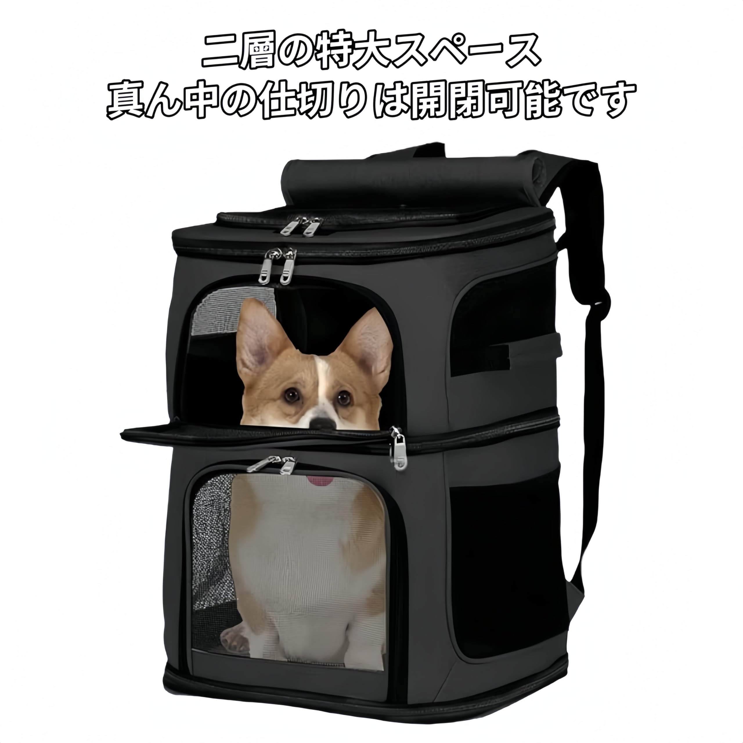 Amazon | RoBeKaU 大容量ペットバッグ 猫 2匹 リュック キャリー Amazon | RoBeKaU 大容量ペットバッグ 猫 2匹 リュック キャリー