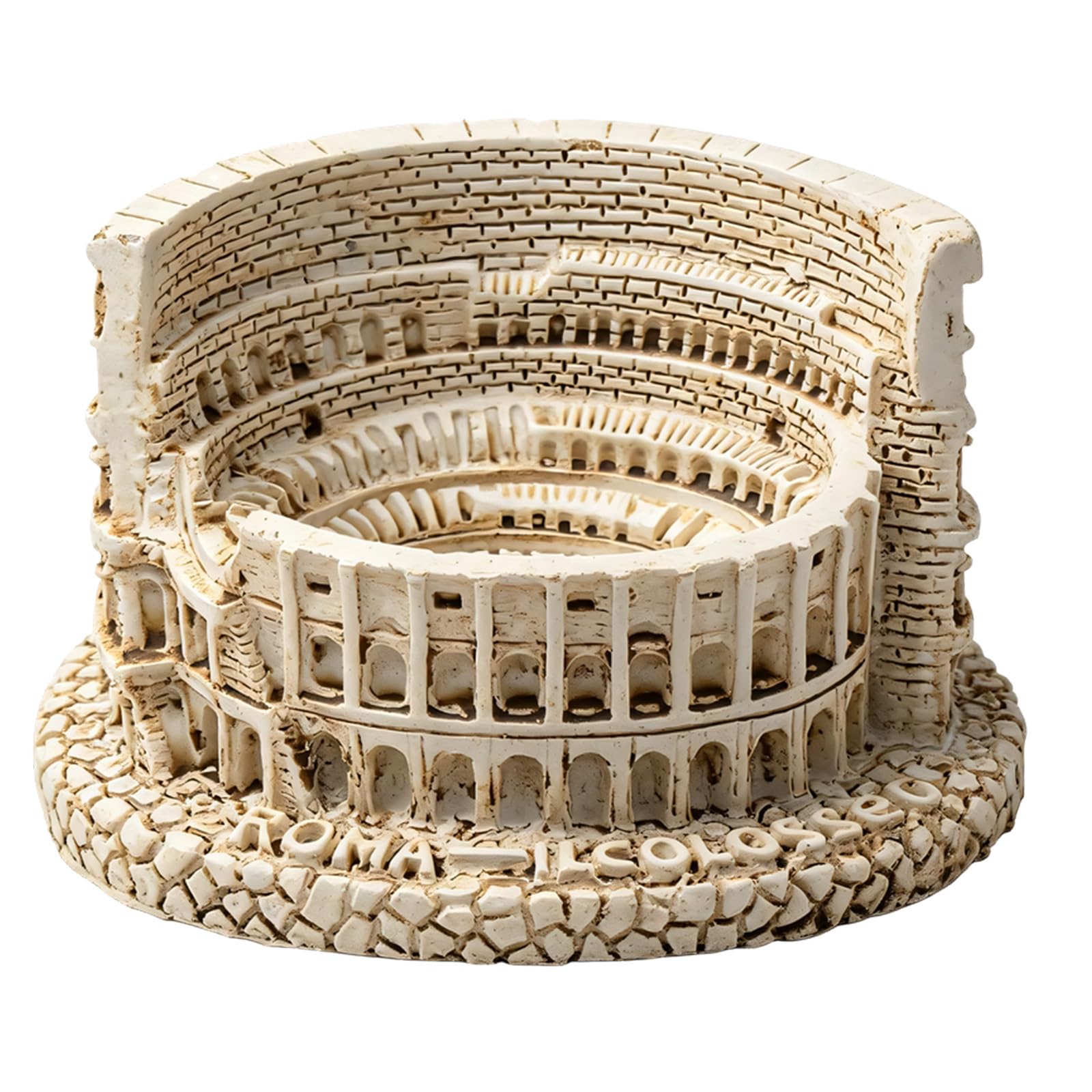 Limtula Adorable Colosseums Desktop Figurine Cuteness Resin Decoration Colosseums Statue Perfect for Offices Desk Home Decorating Waterproof Outdoor Deck