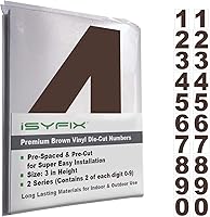 Vista 122 de iSYFIX Calcomanías de Números de Vinilo Verde Manzana – 1.5 Pulgadas Autoadhesivas (2 Juegos) – Calcomanía Premium Troquelada y Pre-espaciada