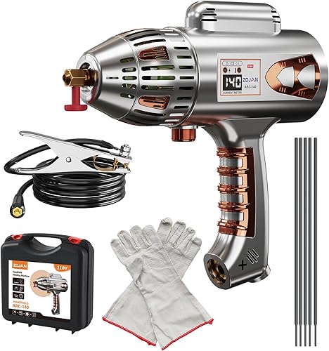 Soldador de mano ARC Stick 140A 110V, ligero inversor portátil pistola de mano capaz de DC Stick para proyectos de bricolaje Hobby Uso en el hogar.