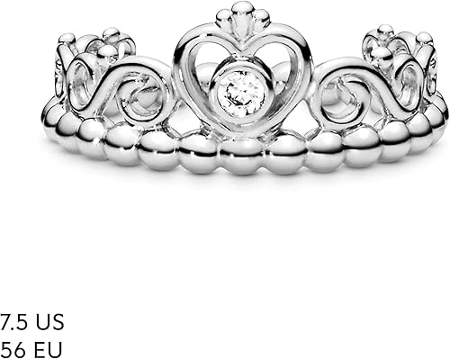 Miniatura 7 de Pandora Joyería  Tiara de princesa corona de circonita cúbica  Regalo para ella  Plata de ley Metal circonita