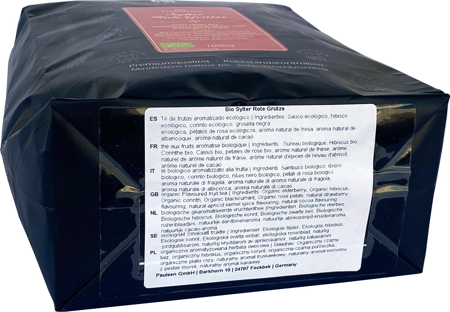 Paulsen "Bio Sylter Rote Grütze", Früchtetee, 1000g