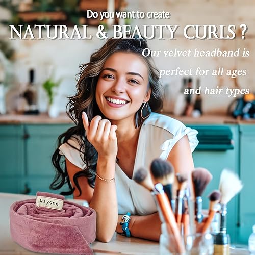 Miniatura 7 de Juego de diadema de terciopelo sin calor, barra rizadora sin calor con lazos acogedores, rodillos perezosos para dormir durante la noche, ondas