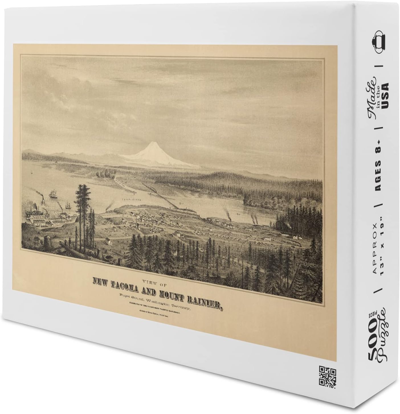 WA Panoramic Map, 1878 (19x27 inches, Premium 500