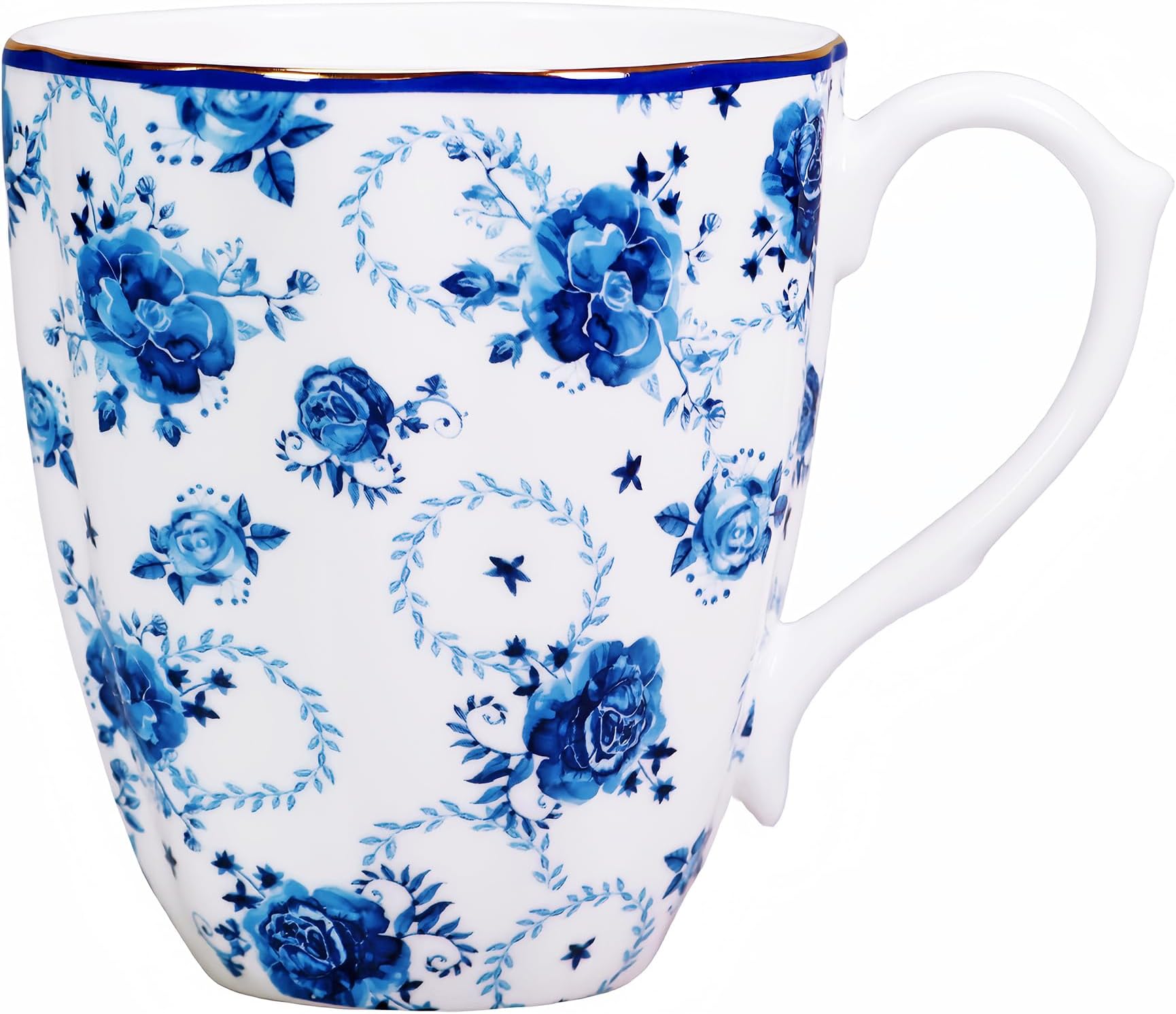 222 Fifth Adelaide Blue And White Soup Mug 9832155